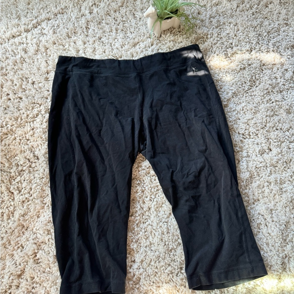 Danskin Fitted Thick Black Workout Exercise Gym, … - image 1